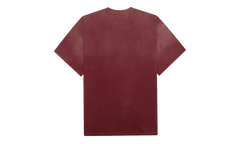 Pearl Studded Logo Tee "Burgundy" SAT004