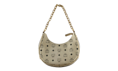 Aren Vi Hobo Bag "BEIGE/BLACK - Small" MWHFATA02 BEIGEBLACK