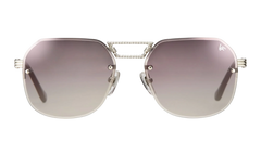 CEO Bevel Rimless Drill Mount 18KT "White Gold / Pastel Mauve Flash Silver" DMCE2 0009 48B4