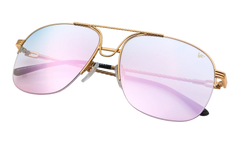 Collins Half Rim 24KT "Yellow Gold / Blue Pink Gradient Multiflash" MPCL2 0005 54T8