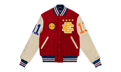 EE VARSITY LETTERMAN WOOL/LEATHER JACKET "Red/Yellow" EE828