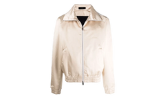 Zip Track Stripe Jacket "Champagne / White" MJT001 284