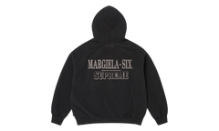 MM6 Maison Margiela Eagle Zip Up Hooded Sweatshirt "SS26 - Black" SU27173