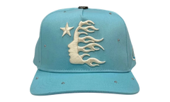 OG Logo Rhinestone Snapback Hat "Baby Blue" HSR103
