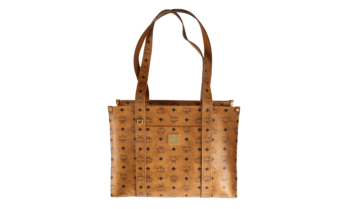Large Aren Tote in Visetos "Cognac" MWTFATA02CO001
