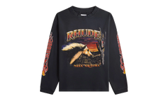 MESA STALLION LONG SLEEVES SWEATSHIRT "Vintage Black / Red / Yellow" RHFW25TT08012 3169