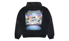 La Prémonition Crystal Embellished Zip Hooded Sweatshirt "Black" MS25 JTP 343 01