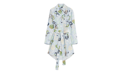 ABSTRACT PRINT TIE-WAIST DRESS "Azur" RW DR0040 5949 E24 270