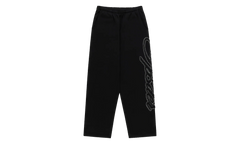 Rhinestone Script Wide Leg Sweatpants "Black" SP5der352
