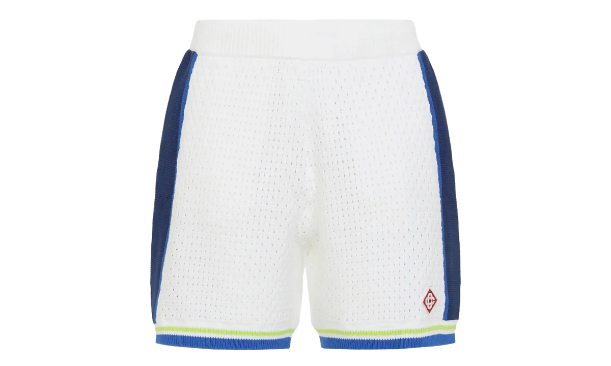 Crochet Shorts "White / Blue" MSS26KW131101