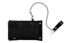 Leather Chain Wallet "SS25 - Black" SU27206