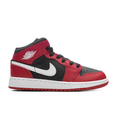 Air Jordan 1 Mid (GS) - Black/White/Gym Red