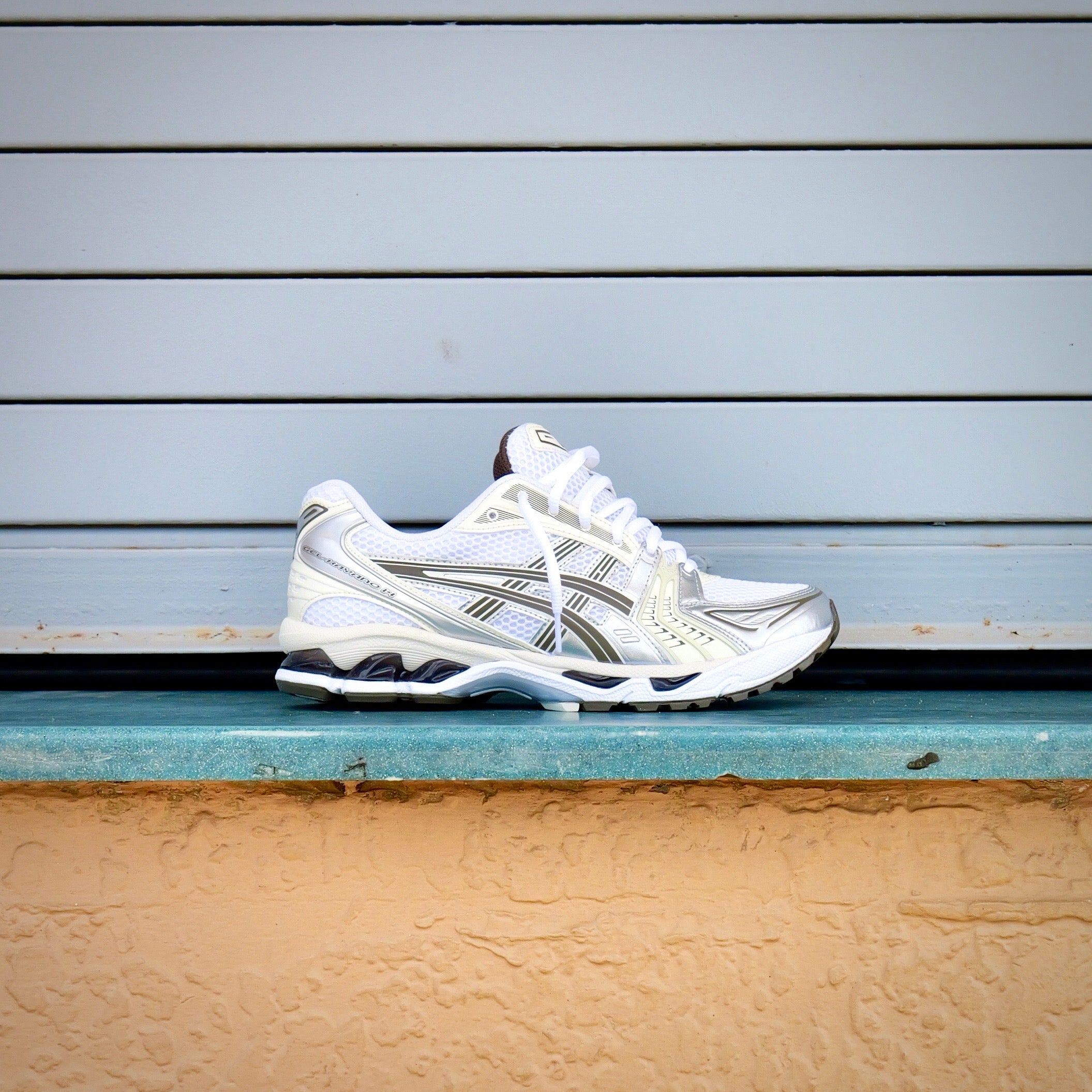 Mens Asics Gel-Kayano 14 (White/Ivory)