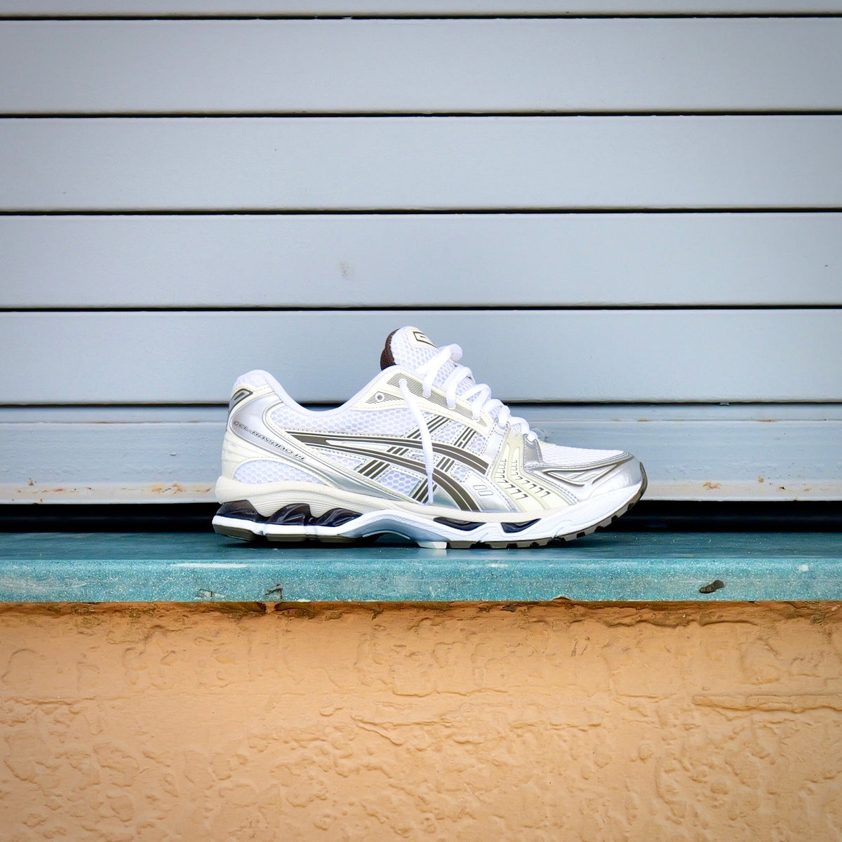 Mens Asics Gel-Kayano 14 (White/Ivory)