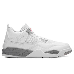Air Jordan 4 Retro (PS) - White/Fire Red