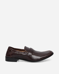 Men's Swing-Toe Leather Loafers Brown