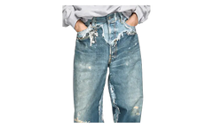 Trashed Trompe L'Oeil Jeans "Mid Blue" CK0140AUZ