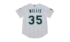 MLB Dontrelle Willis Home World Series Jersey "2003 Florida Marlins – White / Black" AJY15338 FMA03DWSWHBK