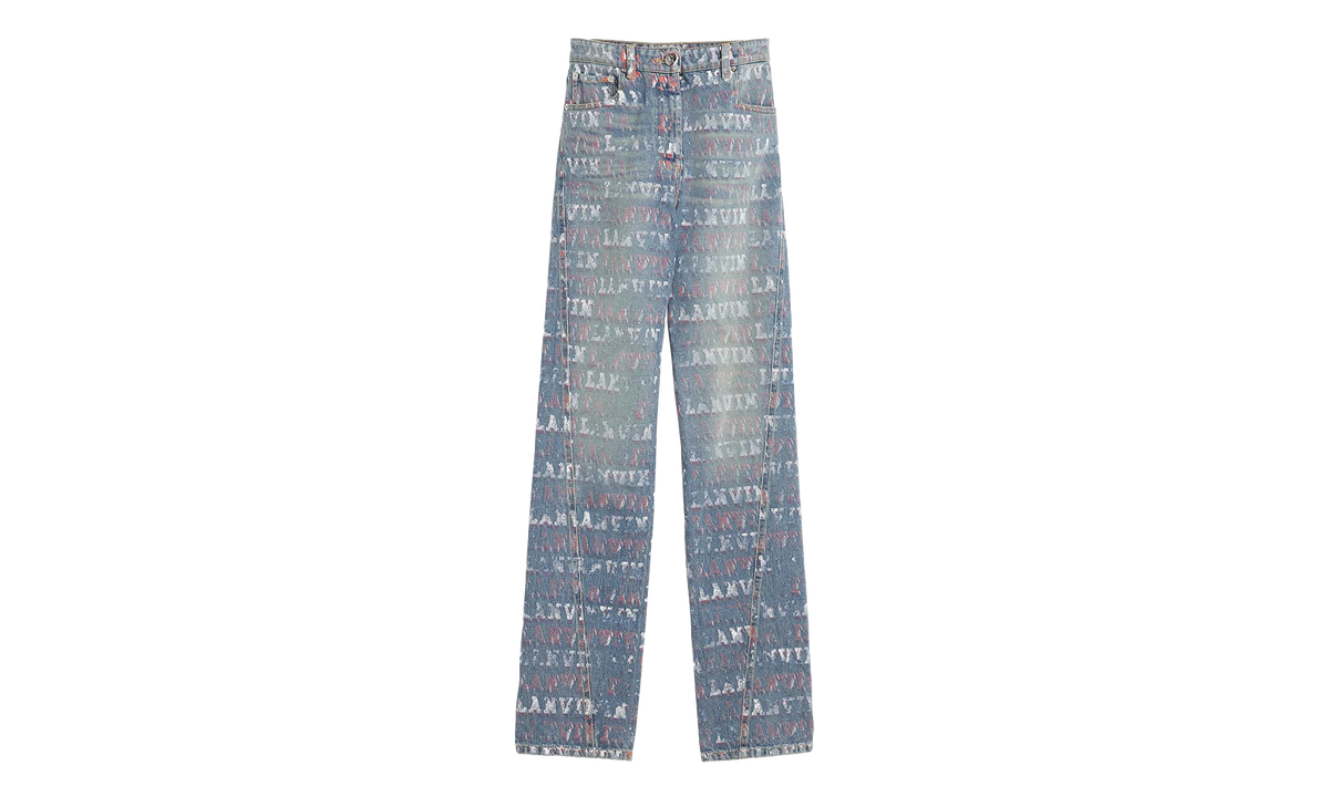 TWISTED LEG DENIM TROUSERS "Blue Denim" RW TR0335 D082 P24 22