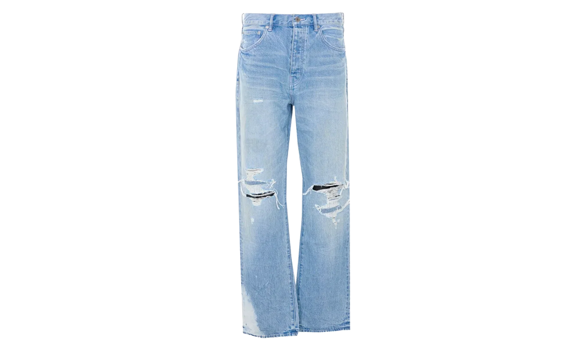 Repair Knee Blowout Jeans "Light Indigo" P011 GDBT226