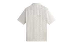 Honeycomb Dobby Boxy Collared Overshirt "White" KITH25