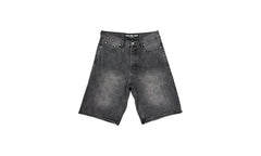 Embossed Jean Shorts "Black" 10049739