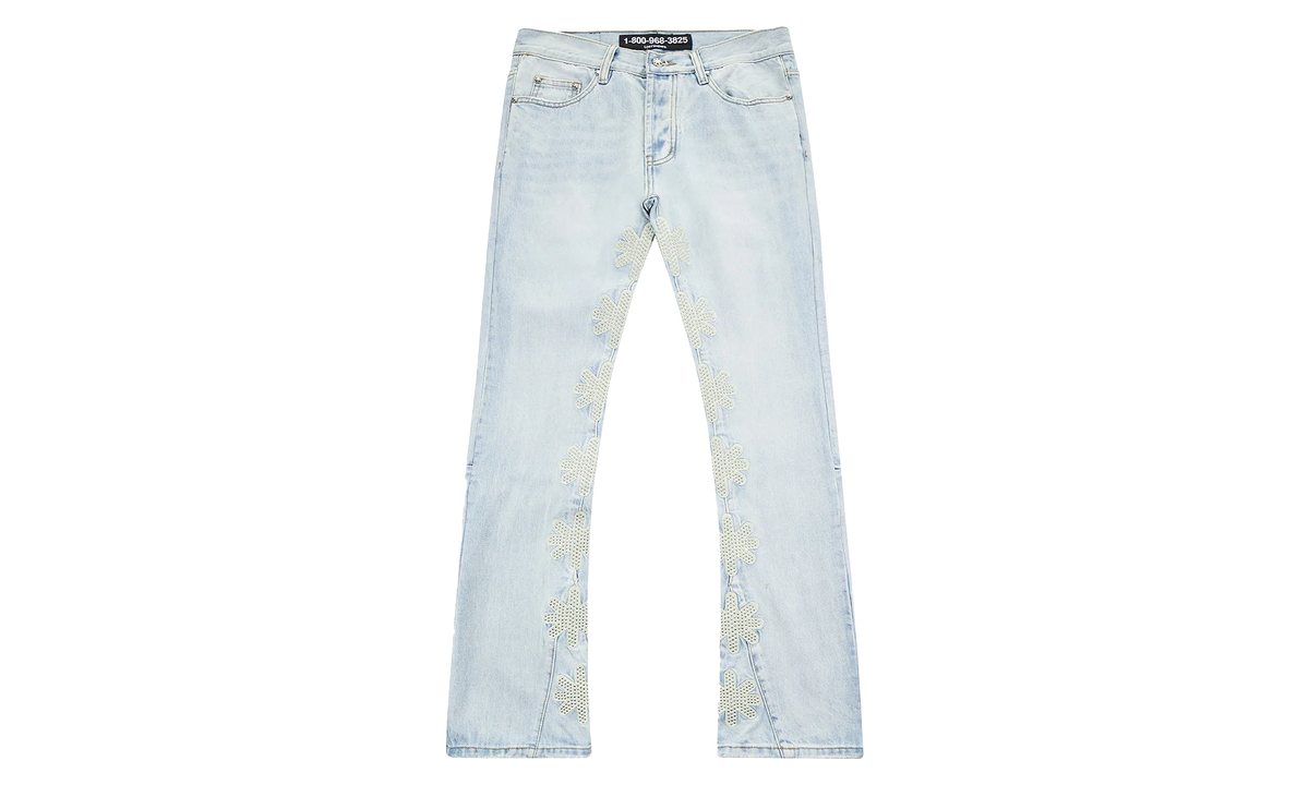 Studded Denim Pants "Bone" LSDSSBO