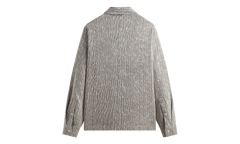 Slub Boucie Boxy Collared Overshirt "Ink Navy" KHM031816 432