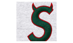 Devil S Logo Zip Up Hooded Sweatshirt "SS26 - Heather Grey" SU27312
