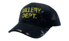 Distressed Paint Splatter Trucker Hat "Black" GD133