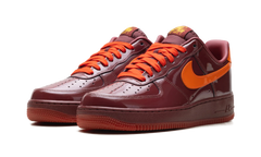 Air Force 1 Low "Patent Leather Dark Team Red Safety Orange" IO4489 601