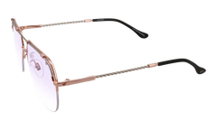 Blanco Half Rim 24KT Two-Tone "Rose / White Gold / Purple Gradient Photochromatic" HRBA2 0009 2D3