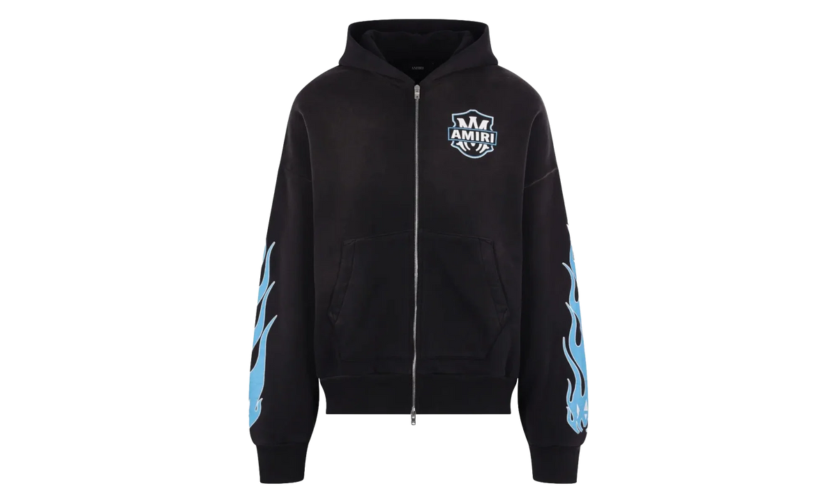 MA Flames Zip Hoodie "Black" AMTOJR1113 001