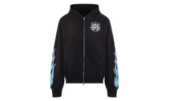 MA Flames Zip Hoodie "Black" AMTOJR1113 001