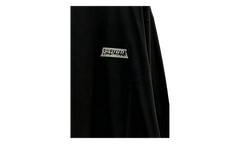 Long-Sleeve Crew Neck Oversized T-Shirt "Faded Washed Black" 850404 TTVL6 1041