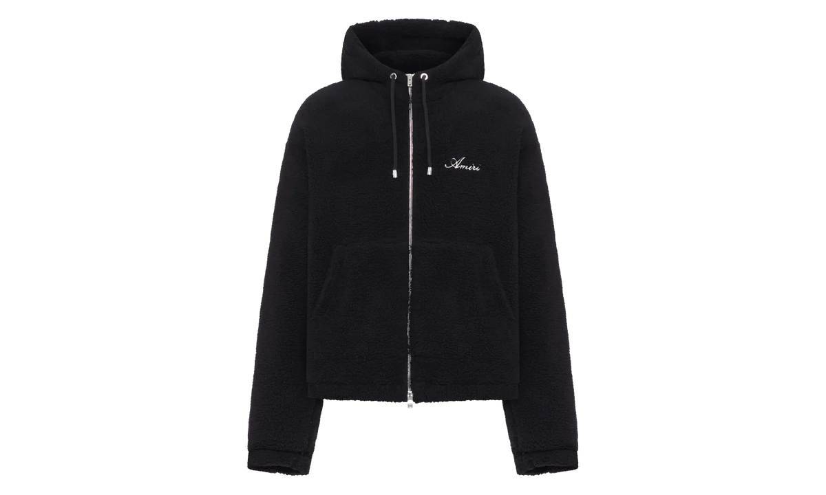 Bones Fleece Zip Hoodie "Black" AMOUJA1010 001
