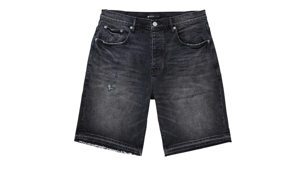 BLACK BLOWOUT RELAXED SHORTS "Black" P021 BBRH223