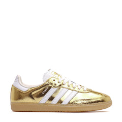 Adidas Women Samba OG Gold Metallic Cracked Leather KI5719