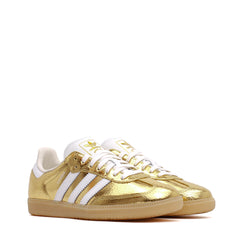 Adidas Women Samba OG Gold Metallic Cracked Leather KI5719