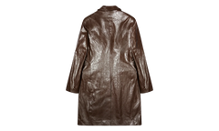 Fake Leather Coat "Brown" A210910QMBU7FG