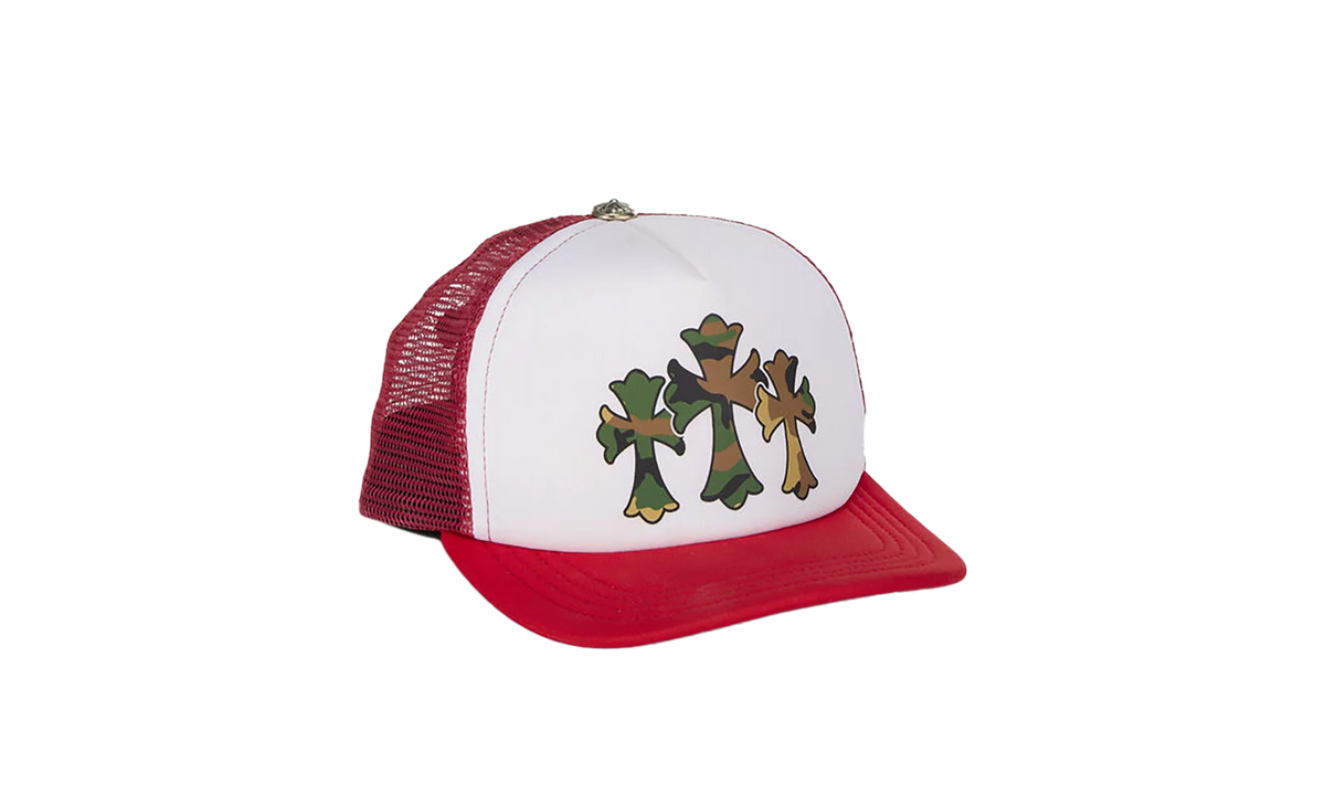 Triple Cross Trucker Hat "Red/White" CHRM0054