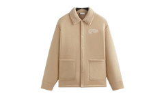 Faux Shearling Long Sleeve Boxy Collared Overshirt "Stolid" khm032631 3037