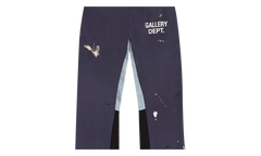 Painted Flare Sweatpants "Navy" GD030