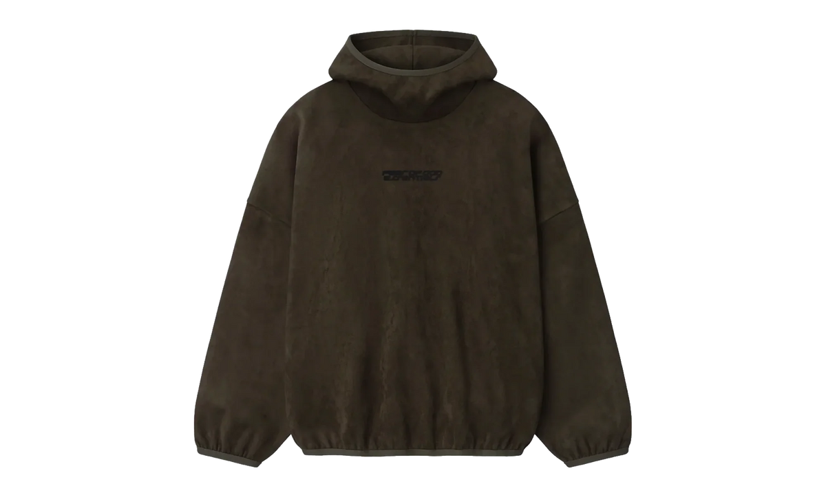 Suede Fleece Modern Hoodie "Brown" 192HO256943F