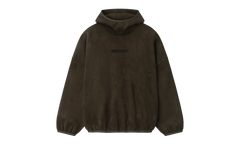 Suede Fleece Modern Hoodie "Brown" 192HO256943F
