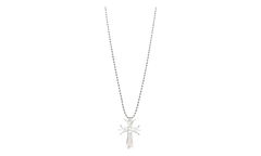 Silicone Cross Necklace "Clear" CHRM1043