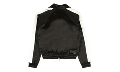 Full Zip Satin Track Jacket "Black" MJT001 001