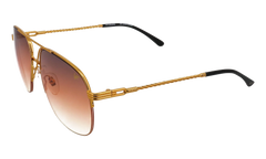 Collins Half Rim 24KT "Yellow Gold / Brown Triple Gradient" MPCL2 0002 54T5