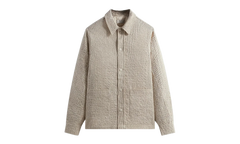 Slub Boucle Boxy Collared Overshirt "Canvas" KHM031816 210