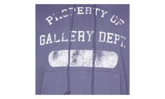 Property Print Cotton Hoodie "Purple" GD079